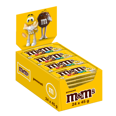Bild eines Sichtkartons der M+M Peanut
