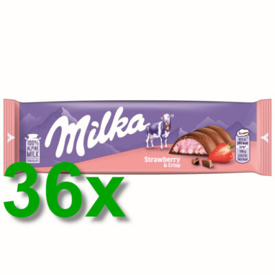 Milka Strawberry&Crisp 36x 36,5g Riegel