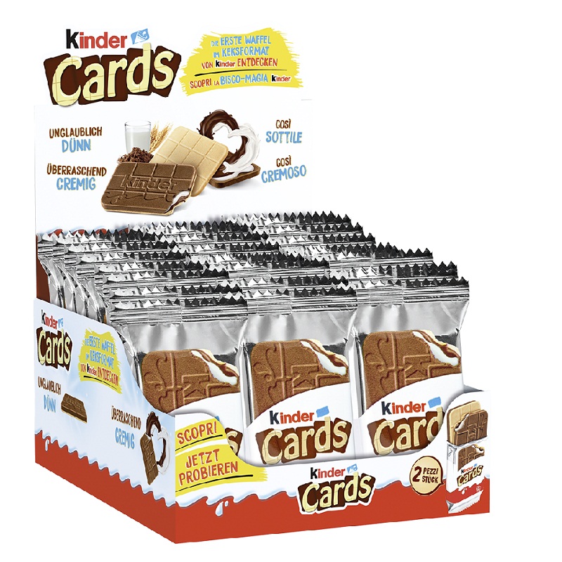 Ferrero Kinder Cards 2er 30x 25,6g Zoells Automaten und Zubehör