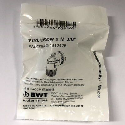 BWT FLEX Connector für besthead Filterkopf, Anschlussbogen elbow x M 3/8" – Bild 3