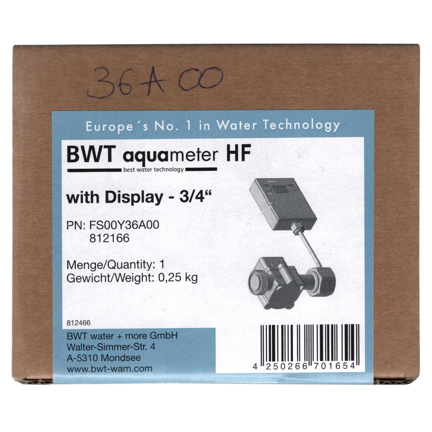 BWT aquameter mit LCD Display 3-4