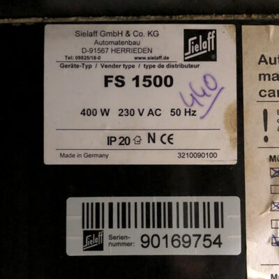 Sielaff FS 1500 Kombiautomat weiß, gebraucht – Bild 4