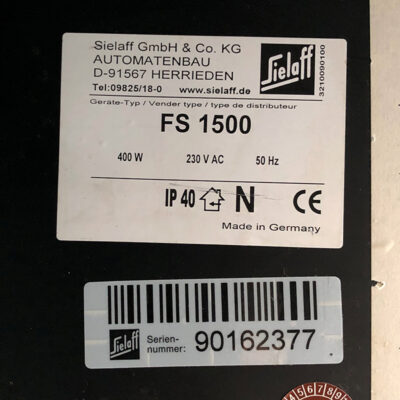 Sielaff FS 1500 Kombiautomat schwarz, gebraucht – Bild 4