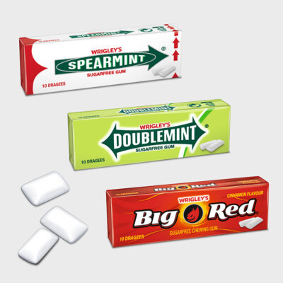 Wrigley's Sortimentskarton Spearmint Doublemint Big-Red 120x 10 Dragees – Bild 2