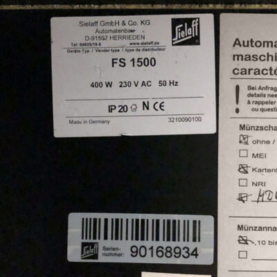 Sielaff FS 1500 Kombiautomat weiß, gebraucht – Bild 3