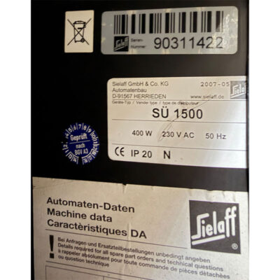 Sielaff SÜ 1500 grau gebraucht – Bild 5