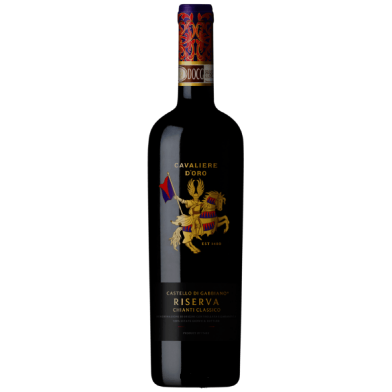 cavaliere gabbiano Bild einer Flasche des Cavaliere D´oro Gabbiano Riserva Chianti Classico